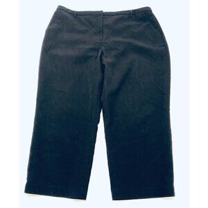 Robert Rodriguez Cropped Pants Womens Size 14 Black Career Stretch Boho